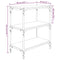 vidaXL Book Cabinet Sonoma Oak 60x33x70.5 cm Engineered Wood and Steel