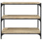 vidaXL Book Cabinet Sonoma Oak 80x33x70.5 cm Engineered Wood and Steel