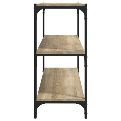 vidaXL Book Cabinet Sonoma Oak 80x33x70.5 cm Engineered Wood and Steel