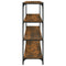 vidaXL Book Cabinet Smoked Oak 100x33x100 cm Engineered Wood and Steel