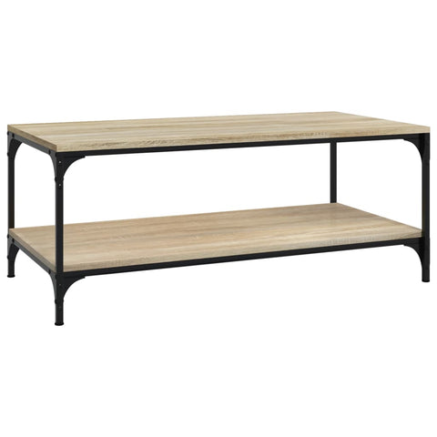 vidaXL Coffee Table Sonoma Oak 80x50x40 cm Engineered Wood