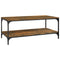 vidaXL Coffee Table Smoked Oak 80x50x40 cm Engineered Wood
