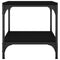 vidaXL Side Tables 2 pcs Black 40x40x40 cm Engineered Wood