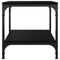 vidaXL Side Tables 2 pcs Black 40x40x40 cm Engineered Wood