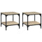 vidaXL Side Tables 2 pcs Sonoma Oak 40x40x40 cm Engineered Wood