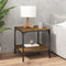 vidaXL Side Tables 2 pcs Smoked Oak 40x40x40 cm Engineered Wood