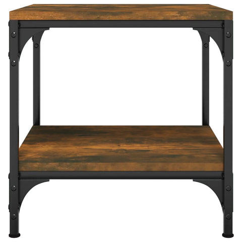 vidaXL Side Tables 2 pcs Smoked Oak 40x40x40 cm Engineered Wood