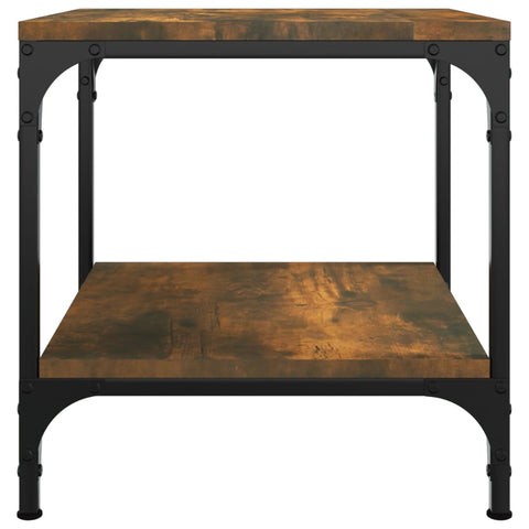 vidaXL Side Tables 2 pcs Smoked Oak 40x40x40 cm Engineered Wood