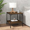 vidaXL Side Tables 2 pcs Brown Oak 40x40x40 cm Engineered Wood