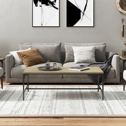 vidaXL Coffee Table Sonoma Oak 100x50x35 cm Engineered Wood