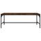 vidaXL Coffee Table Smoked Oak 100x50x35 cm Engineered Wood