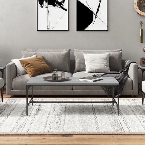 vidaXL Coffee Table Grey Sonoma 100x50x35 cm Engineered Wood