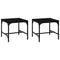 vidaXL Side Tables 2 pcs Black 40x40x35 cm Engineered Wood