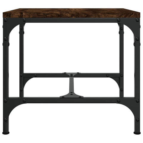 vidaXL Side Table Smoked Oak 40x40x35 cm Engineered Wood