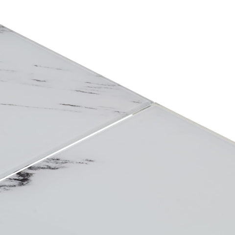 vidaXL Coffee Table Silver Stainless Steel and Tempered Glass