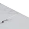 vidaXL Coffee Table Silver Stainless Steel and Tempered Glass