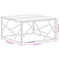 vidaXL Coffee Table Gold Stainless Steel and Solid Sleeper Wood