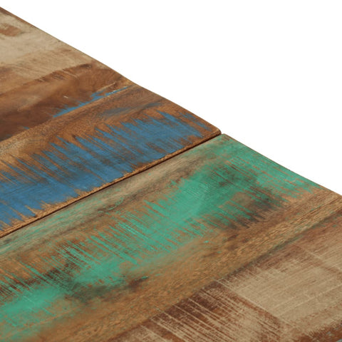 vidaXL Coffee Table Silver Stainless Steel and Solid Reclaimed Wood