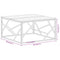 vidaXL Coffee Table Silver Stainless Steel and Solid Reclaimed Wood
