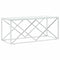 vidaXL Coffee Table 110x45x45 cm Stainless Steel and Glass