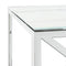 vidaXL Coffee Table 110x45x45 cm Stainless Steel and Glass
