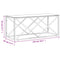 vidaXL Coffee Table 110x45x45 cm Stainless Steel and Glass