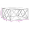 vidaXL Coffee Table Silver 80x80x40 cm Stainless Steel and Glass