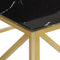 vidaXL Coffee Table Gold Stainless Steel and Tempered Glass