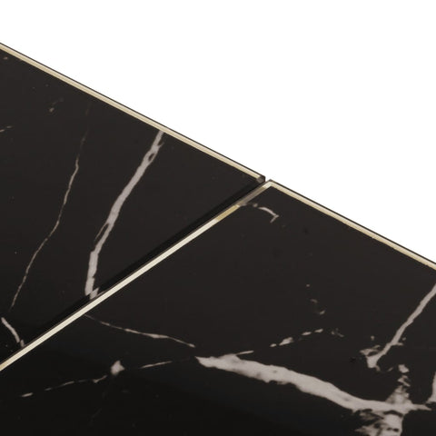 vidaXL Coffee Table Gold Stainless Steel and Tempered Glass