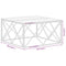 vidaXL Coffee Table Gold Stainless Steel and Solid Sleeper Wood