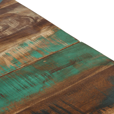 vidaXL Coffee Table Silver Stainless Steel and Solid Reclaimed Wood