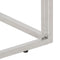 vidaXL Console Table Silver Stainless Steel and Solid Wood Reclaimed