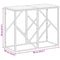 vidaXL Console Table Silver Stainless Steel and Solid Wood Reclaimed