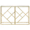vidaXL Console Table Gold Stainless Steel and Tempered Glass