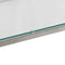 vidaXL Console Table Silver Stainless Steel and Tempered Glass