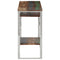 vidaXL Console Table Silver Stainless Steel and Solid Reclaimed Wood