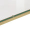 vidaXL Console Table Gold Stainless Steel and Tempered Glass