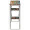 vidaXL Console Table Silver Stainless Steel and Solid Wood Reclaimed