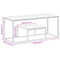 vidaXL Coffee Table Silver Stainless Steel and Tempered Glass