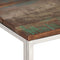 vidaXL Coffee Table Silver Stainless Steel and Solid Wood Reclaimed