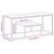 vidaXL Coffee Table Silver Stainless Steel and Solid Wood Reclaimed