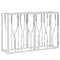 vidaXL Console Table 110x30x70 cm Stainless Steel and Glass