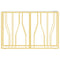 vidaXL Console Table 110x30x70 cm Stainless Steel and Glass