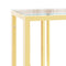 vidaXL Console Table 110x30x70 cm Stainless Steel and Glass