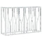 vidaXL Console Table Silver 110x30x70 cm Stainless Steel and Glass