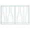 vidaXL Console Table Silver 110x30x70 cm Stainless Steel and Glass