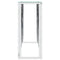 vidaXL Console Table Silver 110x30x70 cm Stainless Steel and Glass