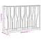 vidaXL Console Table Silver 110x30x70 cm Stainless Steel and Glass
