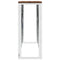 vidaXL Console Table Stainless Steel and Solid Wood Reclaimed