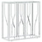 vidaXL Console Table 70x30x70 cm Stainless Steel and Glass